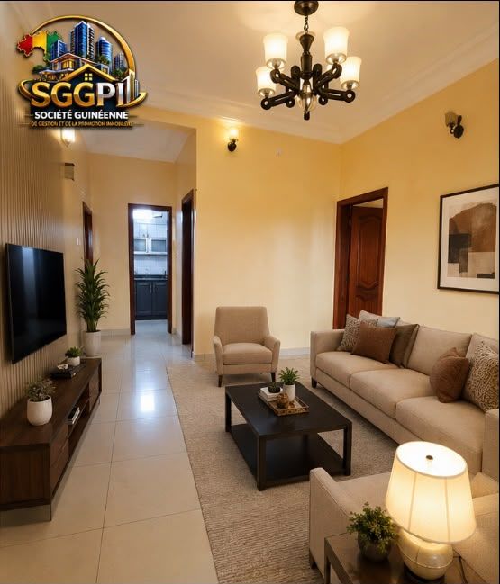 Appartement meublé de 2 chambres salon douche et cuisine